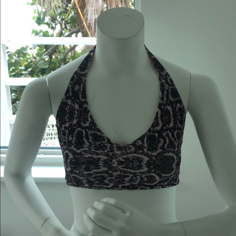 Bikini/Workout Top. Black/Pink Sz XS.